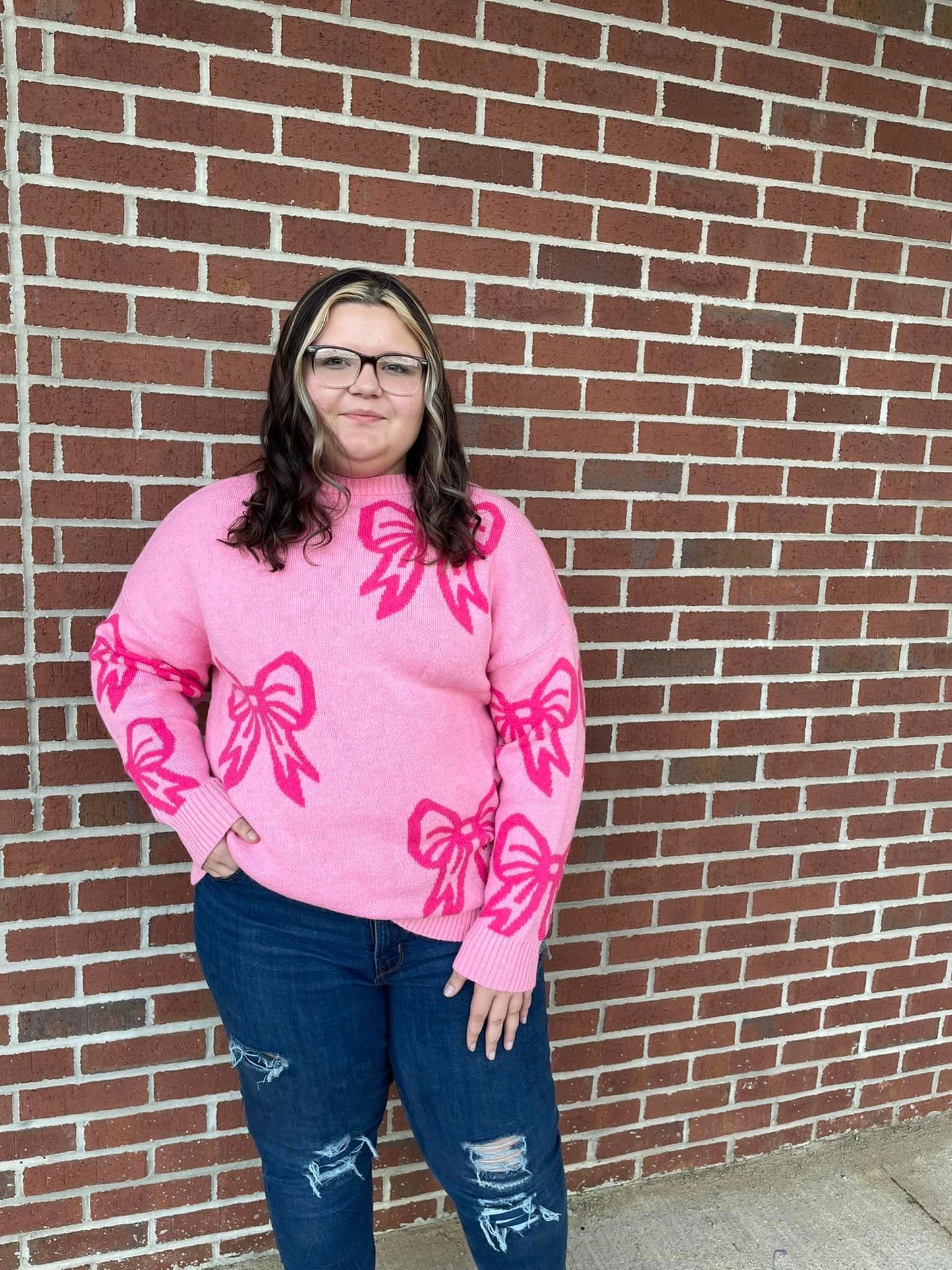 Precious Piper Bow Sweater