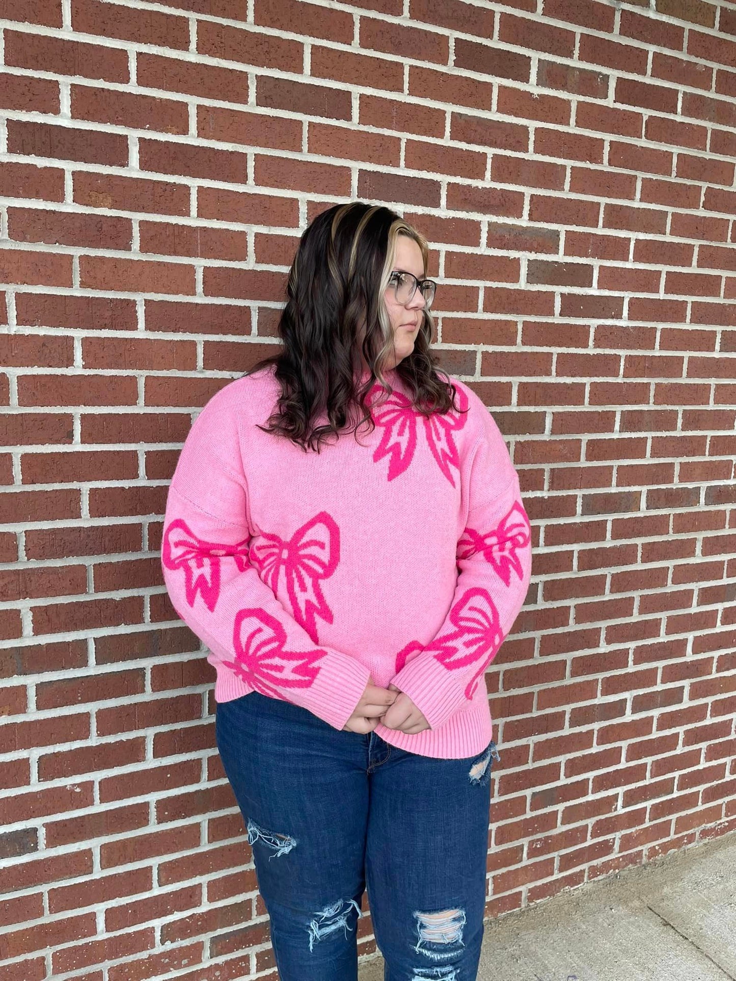 Precious Piper Bow Sweater